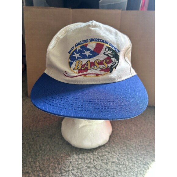 Official BASSMASTERS Bass Snapback Hat Baseball Cap Fish Fishing Embroidered - Picture 1 of 7
